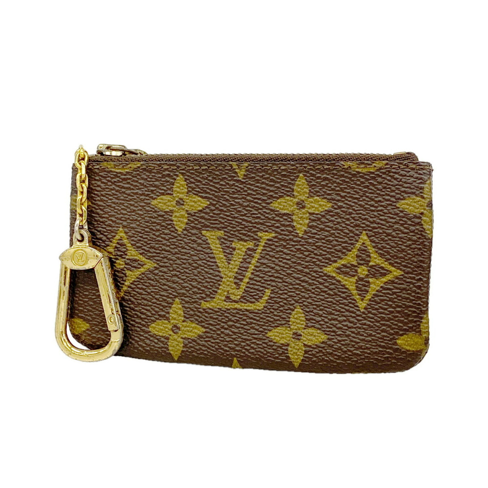 Louis Vuitton Monogram Pochette Clé M62650 Brown Wallet/Coin Case for Men and...
